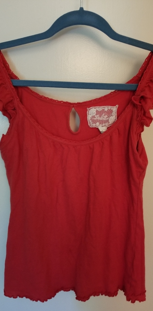 Vintage Anthropologie Deletta red tank top